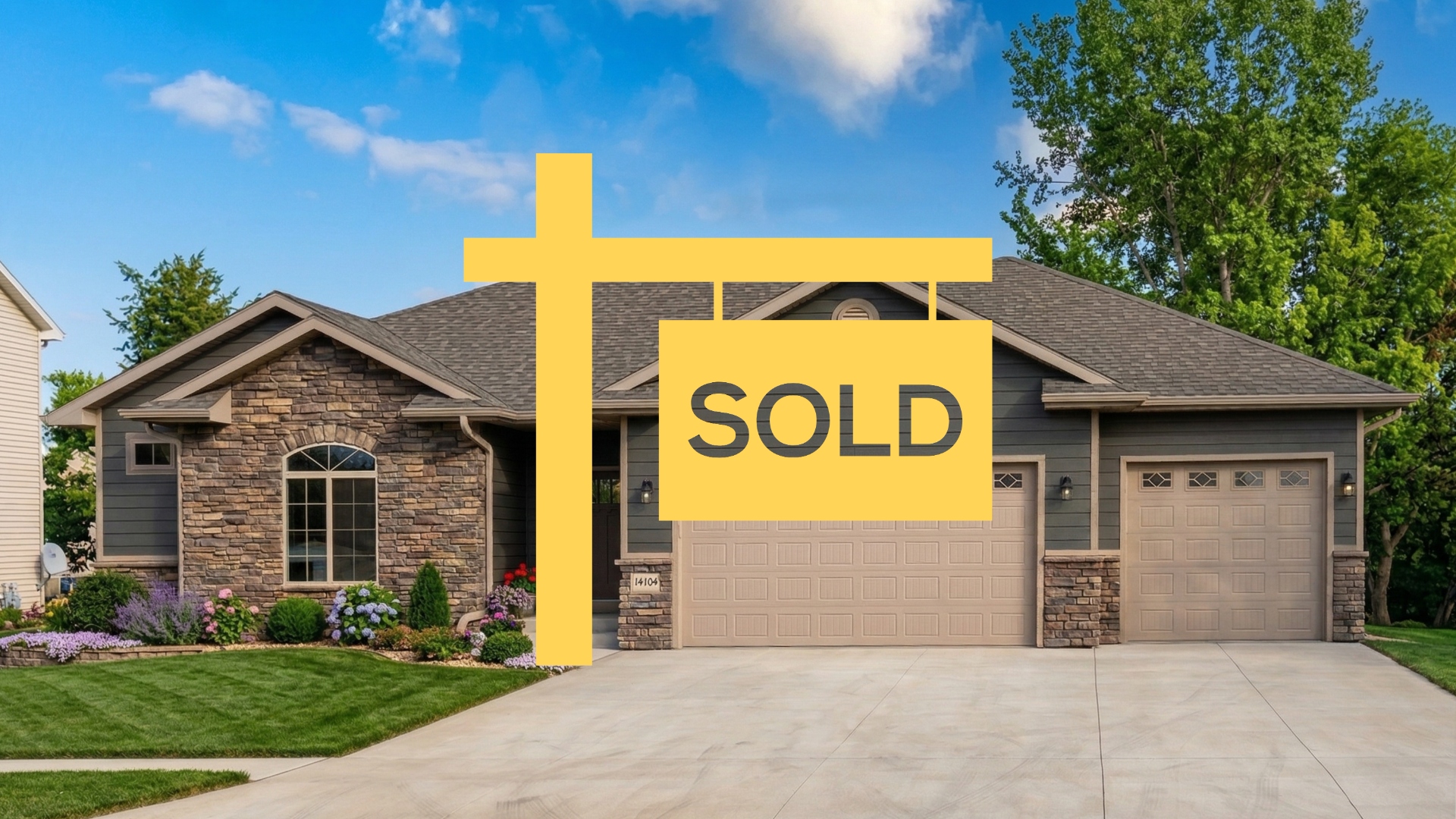 1224 E 19th Street South Sioux City — recently sold new construction craftsman home